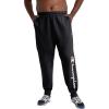 imageChampion Mens Joggers Fleece Joggers Comfortable Sweatpants for Men Reg Or Big ampamp TallBlack  Classic Script Logo