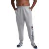 imageChampion Mens Joggers Fleece Joggers Comfortable Sweatpants for Men Reg Or Big ampamp TallOxford Gray  Classic Script Logo