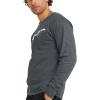 imageChampion Mens Long Sleeve Tshirt Classic Tshirt for Men Reg Or Big ampamp TallGranite Heather  Classic Script Logo
