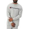 imageChampion Mens Long Sleeve Tshirt Classic Tshirt for Men Reg Or Big ampamp TallOxford Gray Script