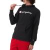 imageChampion Mens Long Sleeve Tshirt Hoodie Retired ColorsBlack  Classic Script Logo