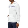 imageChampion Mens Long Sleeve Tshirt Hoodie Retired ColorsWhite  Classic Script Logo