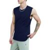 imageChampion Mens Muscle Tank Classic Graphic Muscle Tee Sleeveless Tshirt for Men Reg Or Big ampamp TallNavy  C Logo