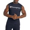 imageChampion Mens Muscle Tank Classic Graphic Muscle Tee Sleeveless Tshirt for Men Reg Or Big ampamp TallNavy  Classic Script Logo