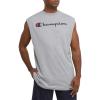 imageChampion Mens Muscle Tank Classic Graphic Muscle Tee Sleeveless Tshirt for Men Reg Or Big ampamp TallOxford Gray  Classic Script Logo