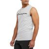 imageChampion Mens Muscle Tank Classic Graphic Muscle Tee Sleeveless Tshirt for Men Reg Or Big ampamp TallOxford Gray  Classic Script Logo