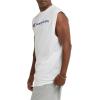 imageChampion Mens Muscle Tank Classic Graphic Muscle Tee Sleeveless Tshirt for Men Reg Or Big ampamp TallWhite  Classic Script Logo