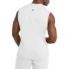 imageChampion Mens Muscle Tank Classic Graphic Muscle Tee Sleeveless Tshirt for Men Reg Or Big ampamp TallWhite  Classic Script Logo