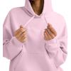 imageChampion Womens Pullover Fleece Hoodie Loose Fit Midweight Script LogoBallerina Slipper  Embroidered Script Logo