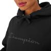 imageChampion Womens Pullover Fleece Hoodie Loose Fit Midweight Script LogoBlack  Embroidered Script Logo