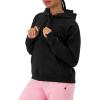 imageChampion Womens Pullover Fleece Hoodie Loose Fit Midweight Script LogoBlack