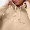 imageChampion Womens Pullover Fleece Hoodie Loose Fit Midweight Script LogoChampagne Frost  Embroidered Script Logo