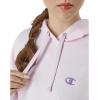 imageChampion Womens Pullover Fleece Hoodie Loose Fit Midweight Script LogoChantilly Pink C Logo
