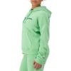 imageChampion Womens Pullover Fleece Hoodie Loose Fit Midweight Script LogoHappy Spring Green  Classic Script Logo