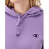 imageChampion Womens Pullover Fleece Hoodie Loose Fit Midweight Script LogoLavish Lavender C Logo
