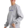 imageChampion Womens Sweatshirt Fleece Crewneck Sweatshirt Warm Sweatshirt for Women Plus Size AvailableOxford Gray  Classic Script Logo