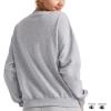 imageChampion Womens Sweatshirt Fleece Crewneck Sweatshirt Warm Sweatshirt for Women Plus Size AvailableOxford Gray  Classic Script Logo
