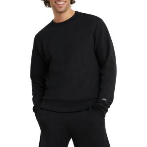 imageChampion Mens Fleece Midweight Crewneck Sweatshirt Reg Or Big ampamp TallBlack C Logo