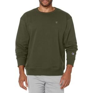 imageChampion Mens Fleece Midweight Crewneck Sweatshirt Reg Or Big ampamp TallHiker Green C Logo