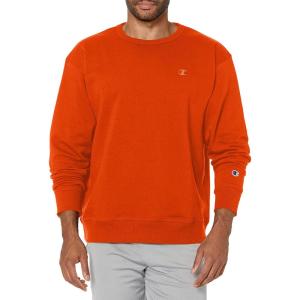 imageChampion Mens Fleece Midweight Crewneck Sweatshirt Reg Or Big ampamp TallSpicy Orange C Logo