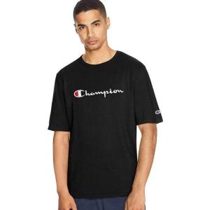 imageChampion Mens Heritage Short Sleeve Tee Mens TShirts Vintage Shirts Mens Tee Shirts GraphicsBlackembroidered Script