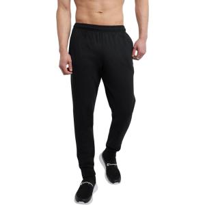 imageChampion Mens Joggers Fleece Joggers Comfortable Sweatpants for Men Reg Or Big ampamp TallBlack  C Logo