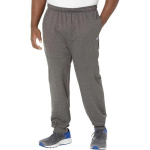 imageChampion Mens Joggers Fleece Joggers Comfortable Sweatpants for Men Reg Or Big ampamp TallGranite Heather  C Logo