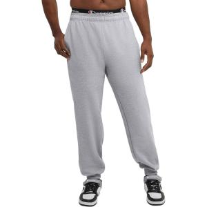 imageChampion Mens Joggers Fleece Joggers Comfortable Sweatpants for Men Reg Or Big ampamp TallOxford Gray  C Patch Logo