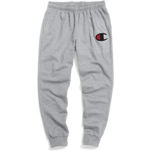 imageChampion Mens Joggers Fleece Joggers Comfortable Sweatpants for Men Reg Or Big ampamp TallOxford Gray Big C Logo