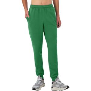 imageChampion Mens Joggers Fleece Joggers Comfortable Sweatpants for Men Reg Or Big ampamp TallRoad Sign Green C Patch Logo