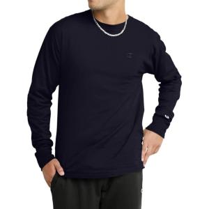 imageChampion Mens Long Sleeve Tshirt Classic Tshirt for Men Reg Or Big ampamp TallBlack