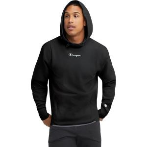 imageChampion Mens Long Sleeve Tshirt Hoodie Retired ColorsBlack Small Script