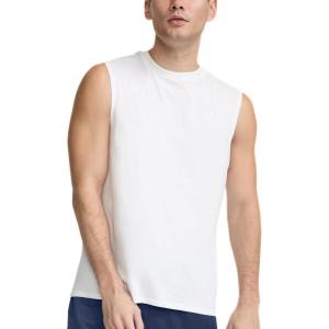 imageChampion Mens Muscle Tank Classic Graphic Muscle Tee Sleeveless Tshirt for Men Reg Or Big ampamp TallWhite  C Logo