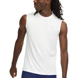 imageChampion Mens Sleeveless Tshirt Sport Tank Muscle Tshirt for Men Reg Or Big ampamp TallWhite