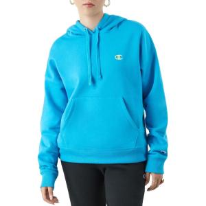 imageChampion Womens Pullover Fleece Hoodie Loose Fit Midweight Script LogoNew Palatinate Blue C Logo