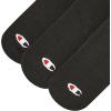 imageChampion Mens 6pack Low Cut Athletic Socks With Moisturewicking Breathable Stretch Size 612Black Toe Logo