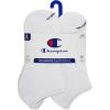 imageChampion Mens 6pack Low Cut Athletic Socks With Moisturewicking Breathable Stretch Size 612White Toe Logo