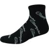 imageChampion Mens Ankle Socks  6Pack MoistureWicking Athletic Socks with Cushioning ampamp Arch Support Size 612Black With All Over Script  6 Pack