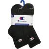 imageChampion Mens Ankle Socks  6Pack MoistureWicking Athletic Socks with Cushioning ampamp Arch Support Size 612High Quarter Black