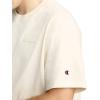 imageChampion Mens Curved Hem Slub TShirt Embroidered ScriptChampion Natural