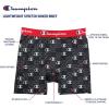 imageChampion Mens Everyday Active Lightweight Stretch Variety Boxer Briefs  3 PackNew EbonyNew Ebony With C Logo PrintSilverstone