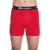 imageChampion Mens Everyday Cotton Stretch 3 PackBlue White Script LogoBlackRed  3 Pack