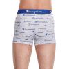 imageChampion Mens Everyday Cotton Stretch Trunks 3 PackTrunk  Grey Heather Script LogoSurf the WebNavy  3 Pack