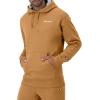 imageChampion Mens Fleece Script Logo Hoodie Reg Or Big ampamp TallBriefly Brown Small Script