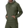 imageChampion Mens Fleece Script Logo Hoodie Reg Or Big ampamp TallGround Green Small Script