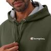 imageChampion Mens Fleece Script Logo Hoodie Reg Or Big ampamp TallGround Green Small Script