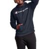 imageChampion Mens Fleece Script Logo Hoodie Reg Or Big ampamp TallNavy  Classic Script Logo