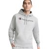 imageChampion Mens Fleece Script Logo Hoodie Reg Or Big ampamp TallOxford Gray  Classic Script Logo