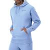 imageChampion Mens Fleece Script Logo Hoodie Reg Or Big ampamp TallPlaster Blue Small Script