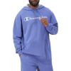 imageChampion Mens Fleece Script Logo Hoodie Reg Or Big ampamp TallStone Crush Blue Script
